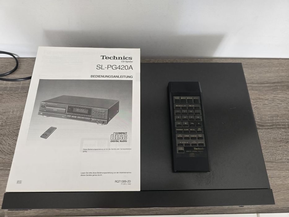 Technics CD  SL-PG420A + pilot + instrukcja obsługi