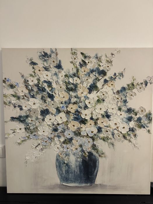 Quadro pintura flores