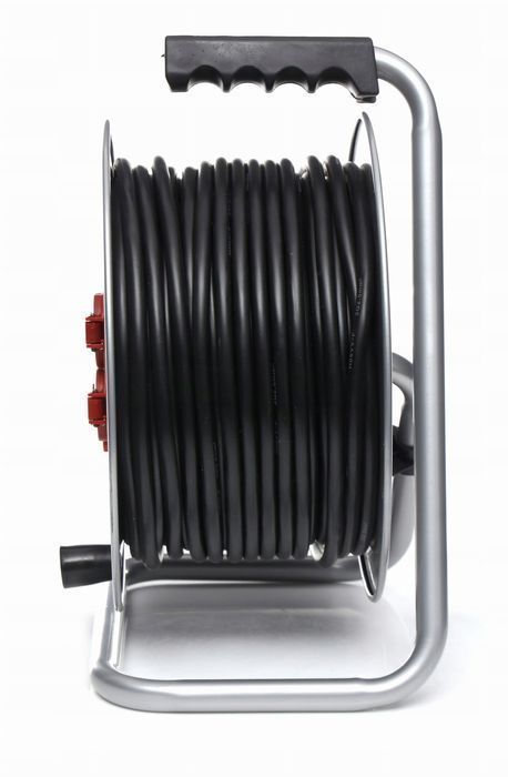 Przedłużacz Bębnowy 50M | 3×2,5Mm² | Metalowy Bęben | 4 Gniazda |16A
