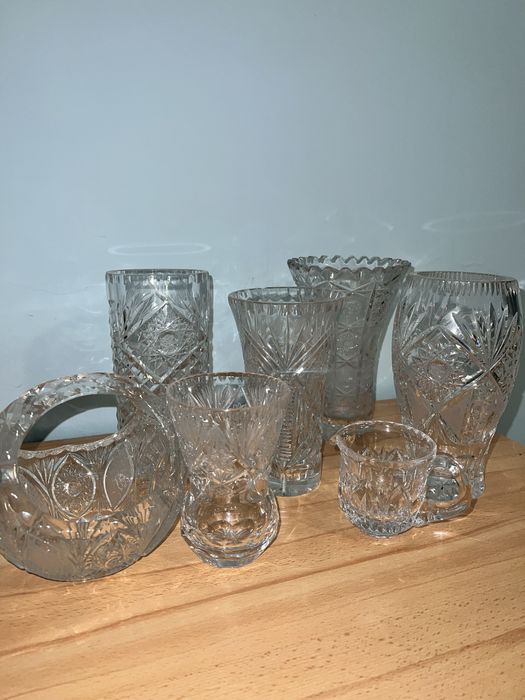 Piekny Zestaw z kryształu