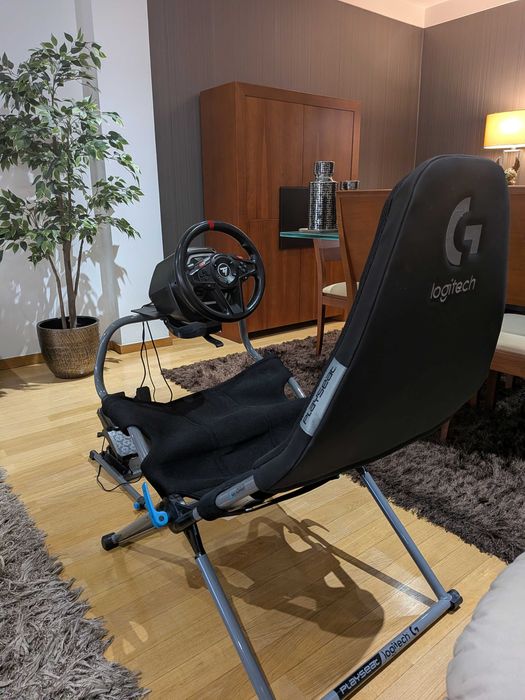 Thrustmaster t128 + cadeira playset loguitech challenge x G edition