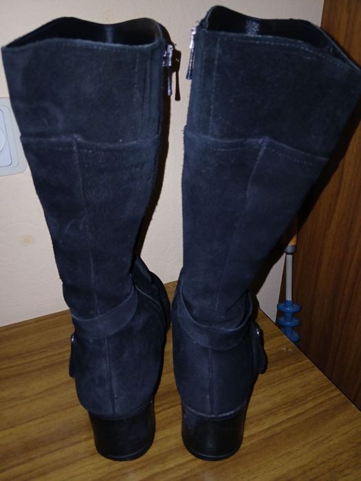 Женские сапожки р38 натуральная  замша