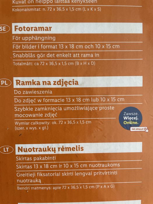 Ramka kolaz family bialy