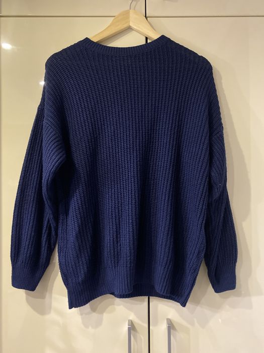 Sweterek +spódnica komplet granatowy