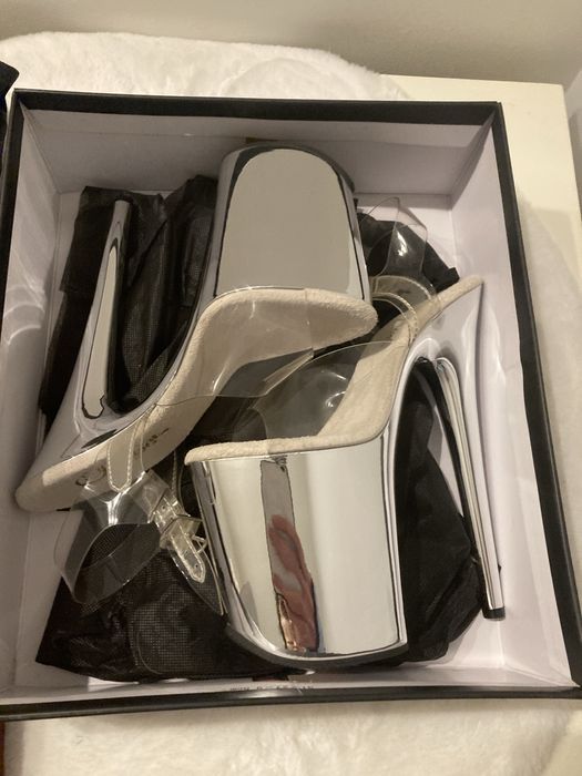 Pleaser flamingo szpilki szklanki buty pole dance 36