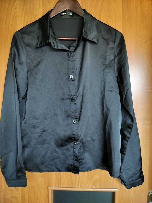 Czarna bluzka koszula 38