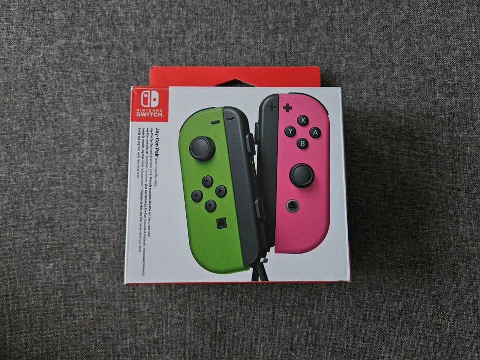 Nintendo Switch Joy-con zielony z różowym praktycznie nowe
