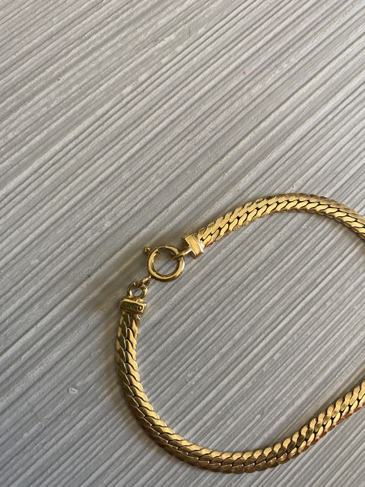 Pulseira de prata banhada a ouro (CINCO)