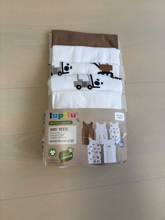 Набір 5 шт. дитячих майок Lupilu