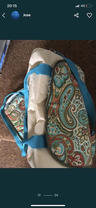 Muda fraldas com bolsa e estojo marca pulguinhas