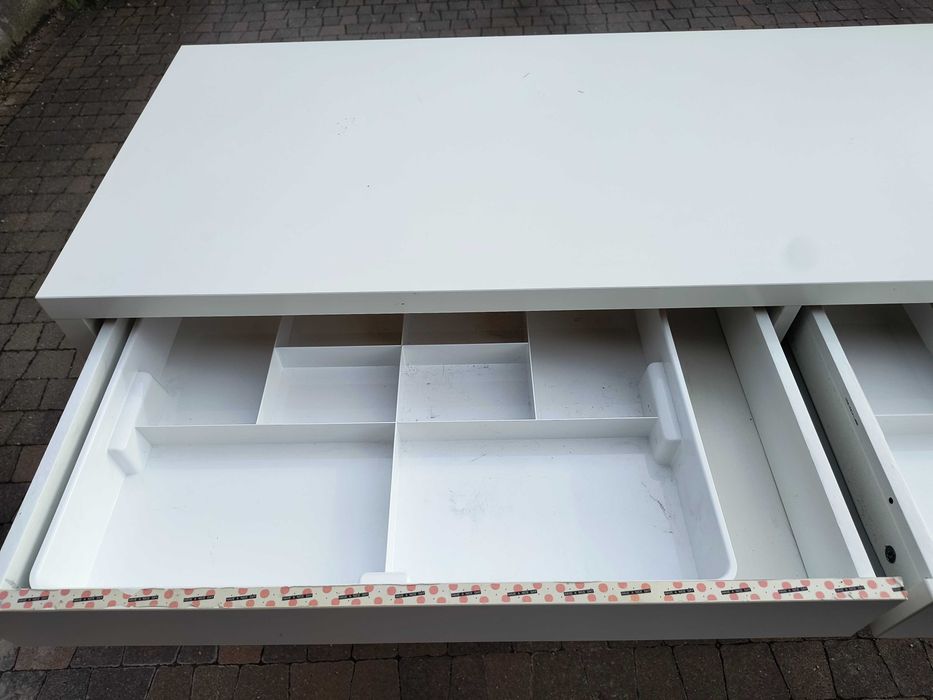 biurko MICKE - ikea białe 142x50x75 używane