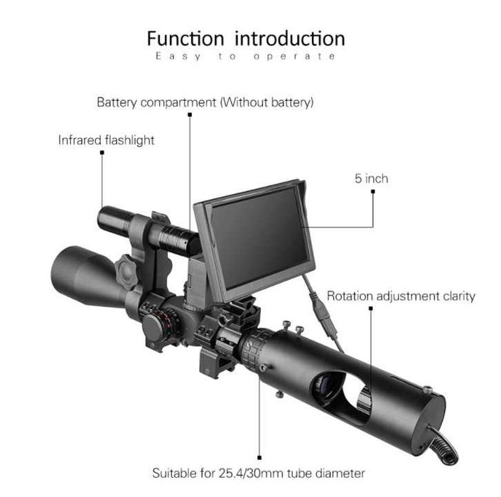 Waterproof Monocular with Display and Night Vision for Telescopic Sighting64354210738562124