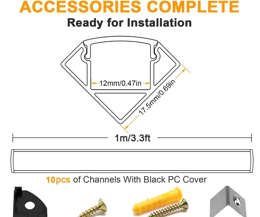 Nowy profil  / profile / listwa / LED / 10 SZT / 100 cm !A1877!