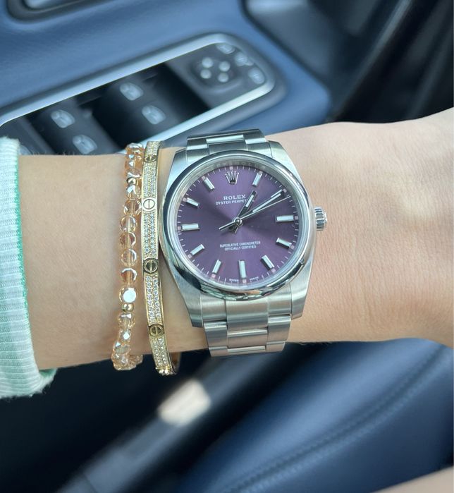 Rolex oyster perpetual 34mm GRAPE