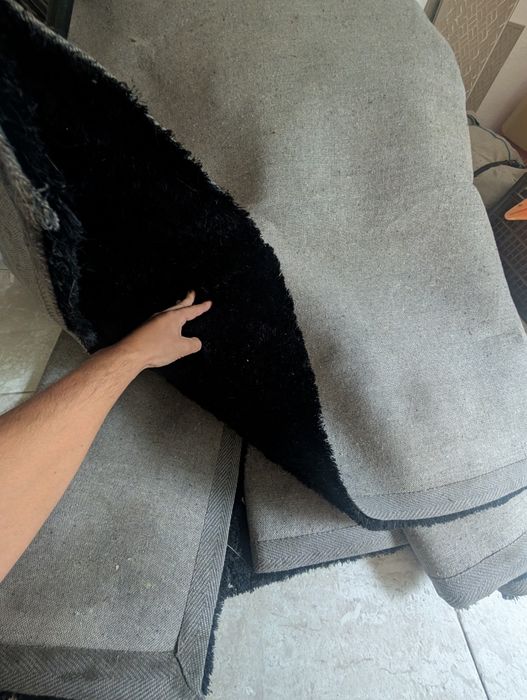 Carpete preta 3mx2,5m