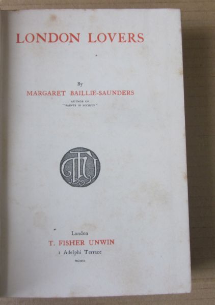 Margaret Baillie-Saunders - LONDON LOVERS