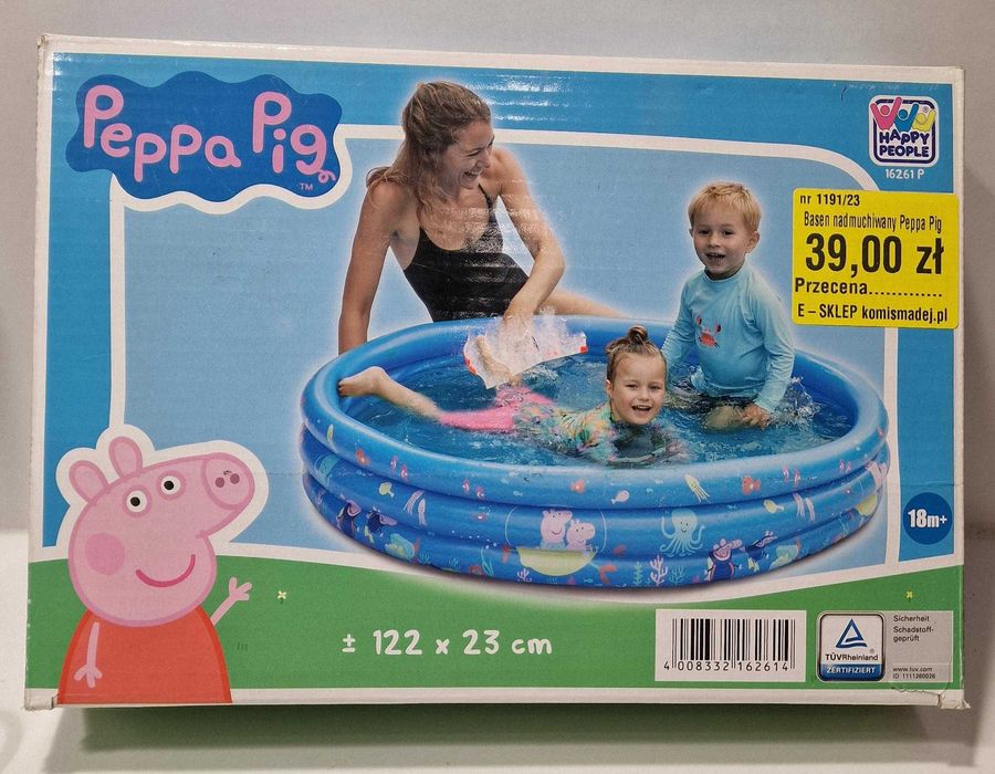 NOWY Basen dla dzieci Peppa Pig świnkaPeppa 122 x 23 cm Komis Czeladź