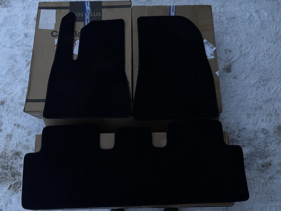 Коврики tesla model 3 highland оригінал ворсові текстиль килимки