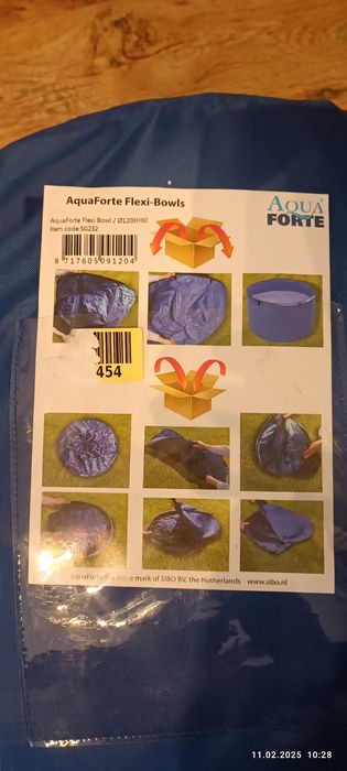 Aquafirte elastyczny składany basen