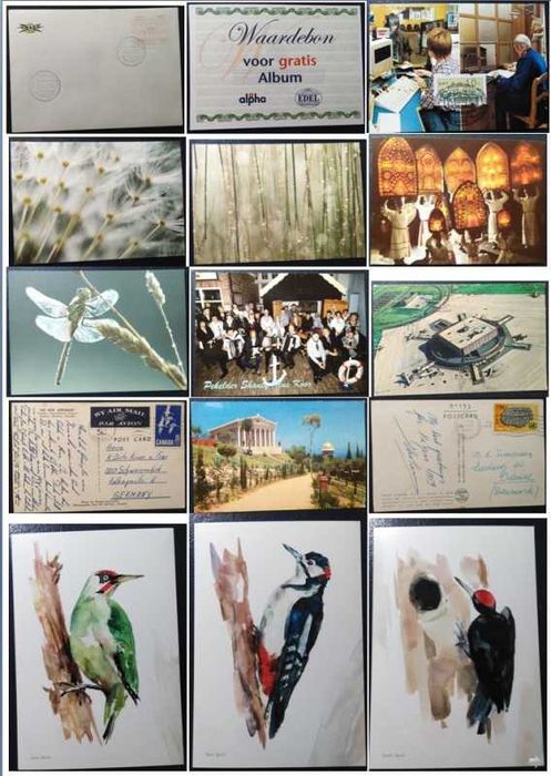 Lote com 22 cartões postais de vários países (R014)