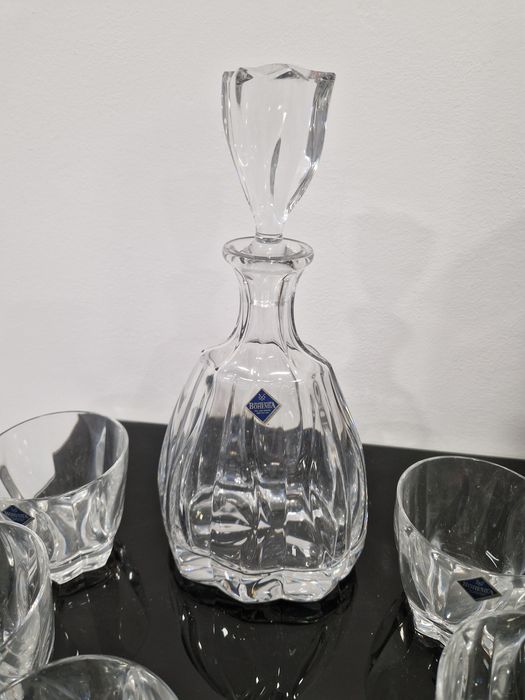 Conjunto Cristal Bohemia Garrafa+6 copos