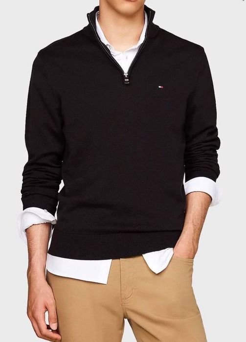 Чоловічий оригінальний світшот, толстовка Tommy Hilfiger Essential 1/4