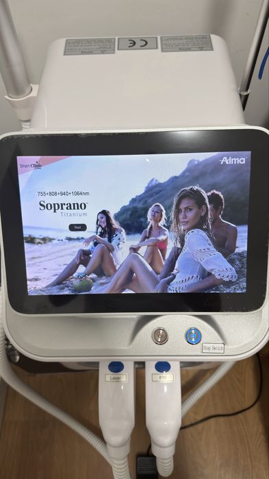 Máquina Laser Díodo Soprano Titanium + Remoção de Tatuagens | Profissional