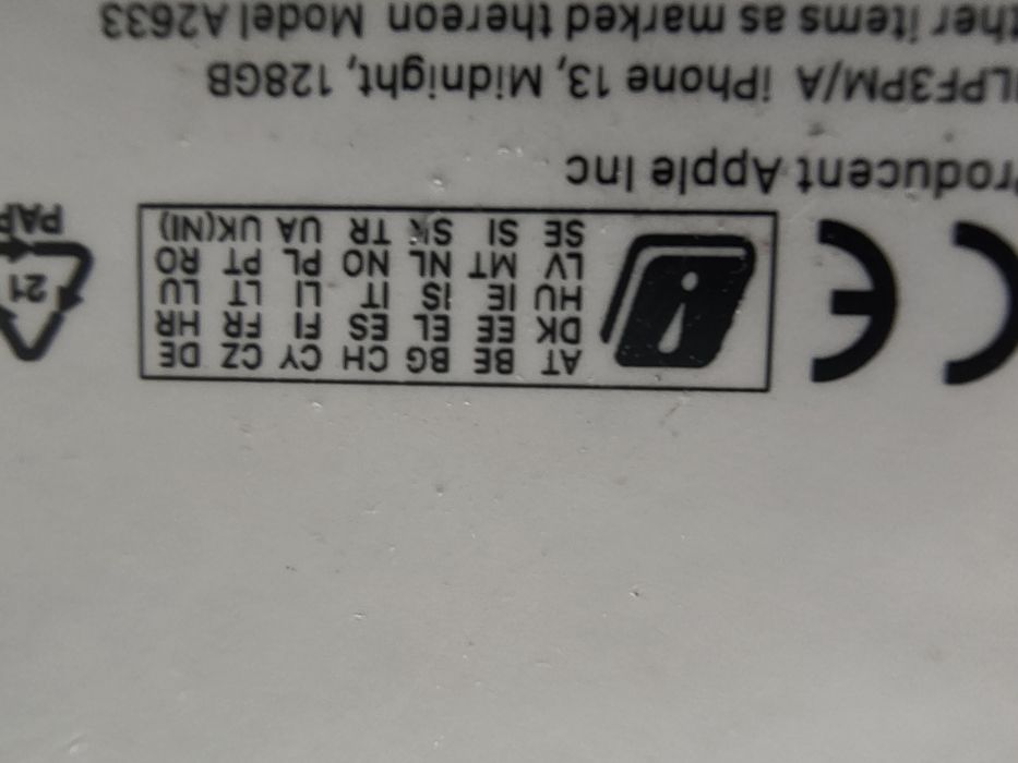 Uszkodzony iPhone 13 128gb