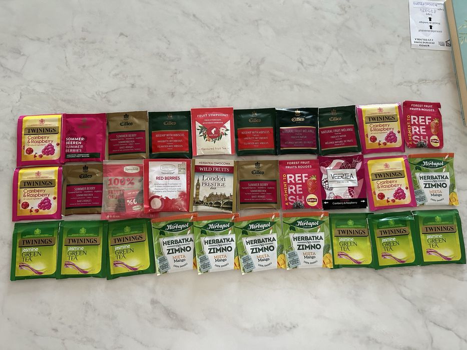 30 herbatek herbaty zielonej i owocowej