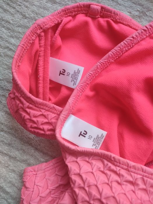 Dwuczęściowy strój kąpielowy M różowy strój kąpielowy bikini M kostium