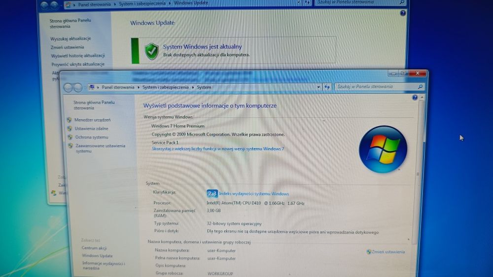 Komputer HP All in One 3Gb ram Dysk 160Gb