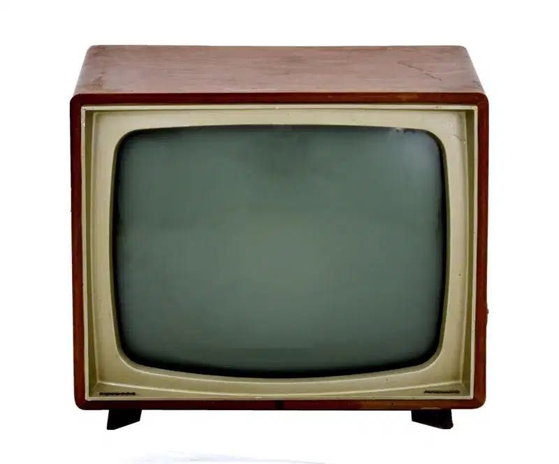 Televisão Vintage Philips (Anos 50/60) – Design Mid-Century em Madeira