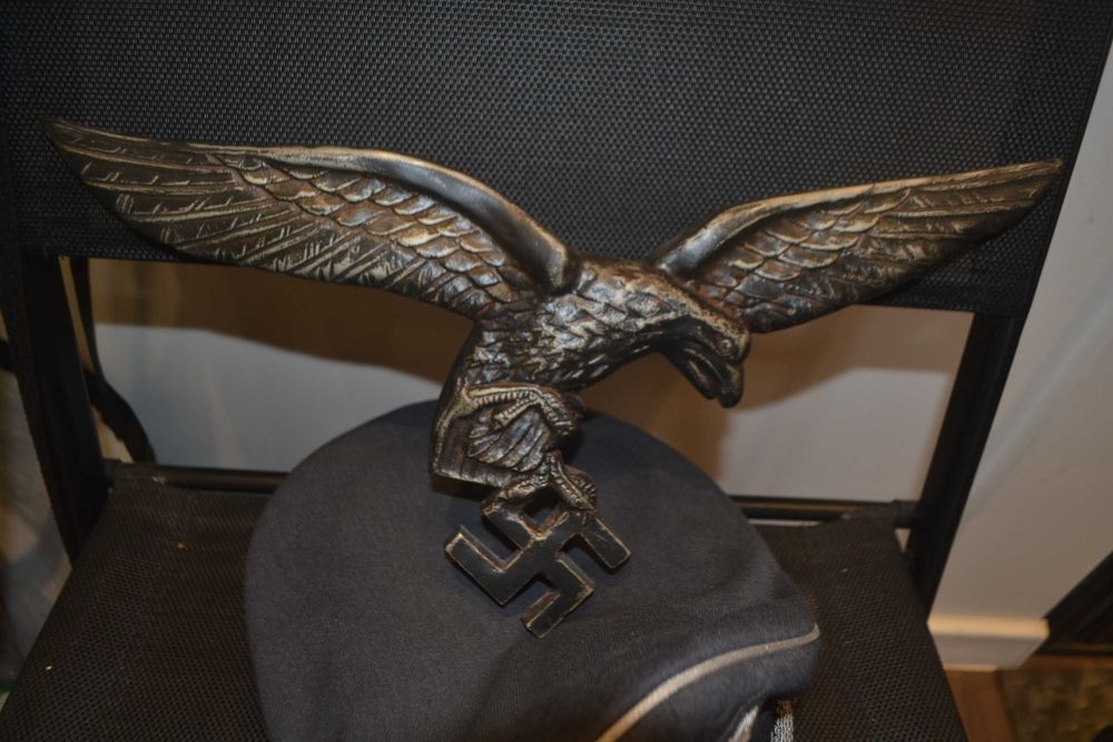 Orzeł Adler Luftwaffe czapka niemiecka oficer Lotnik III Rzeszy