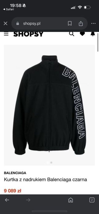 -50% Balenciaga bluza kurtka Polar S M L