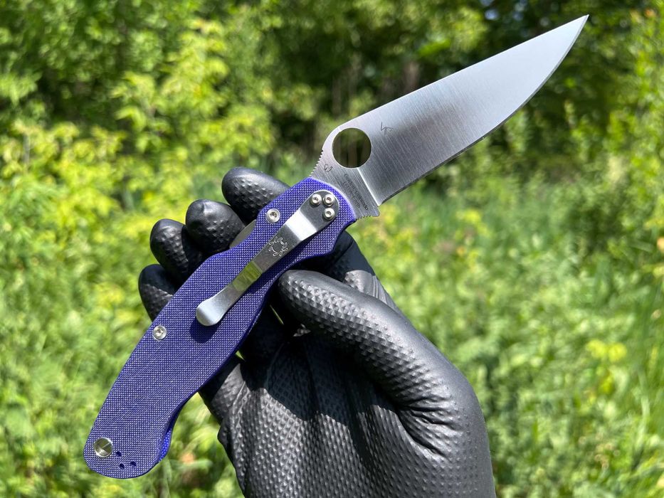 Складний ніж Spyderco Military 2 Compression Lock Dark Blue G-10 S110V