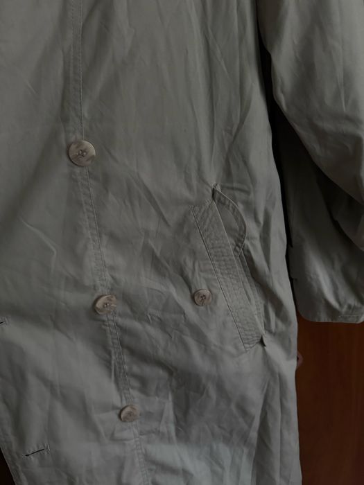 Жіночий тренч світлий, довжина 123 см