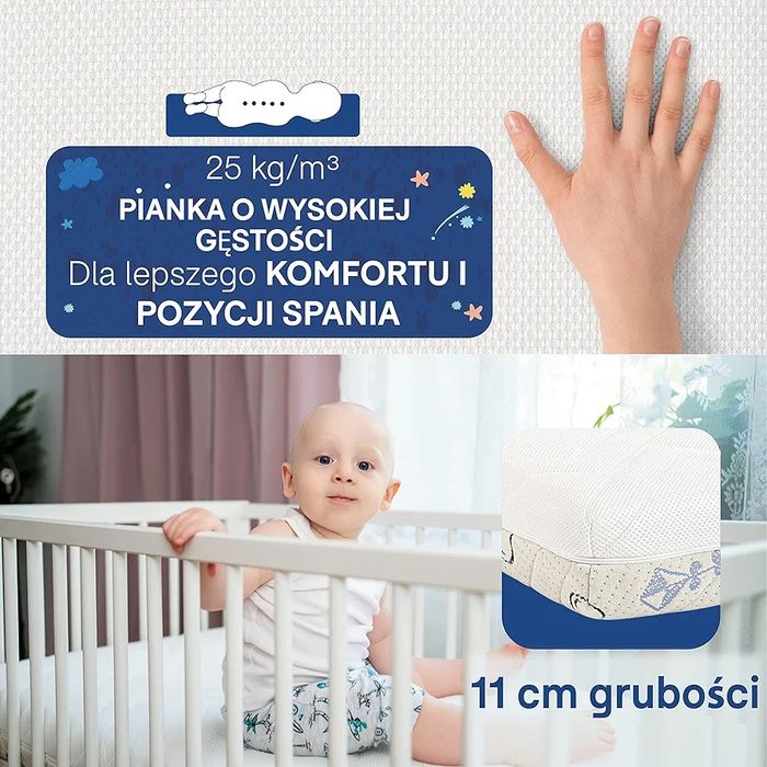 Materac niemowlęcy Sweety Fox 70x140