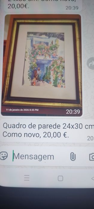 Quadro de parede para venda como novo medida 24/30