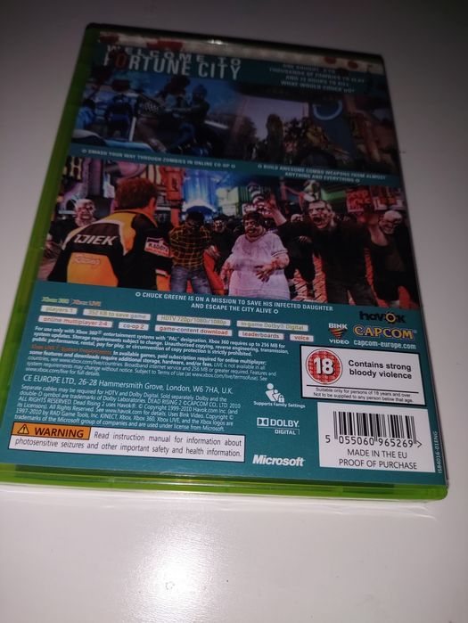 Gra akcji survival na konsole XboX 360 Dead Rising 2 gratis NBA 2k12