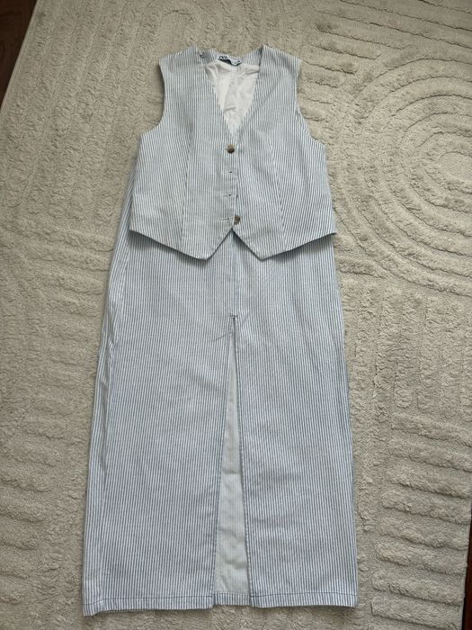 Костюм жилетка+спідниця Zara