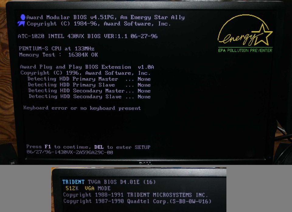 Sprawne retro części komputerowe 1996 – procek, płyta, RAM, grafika
