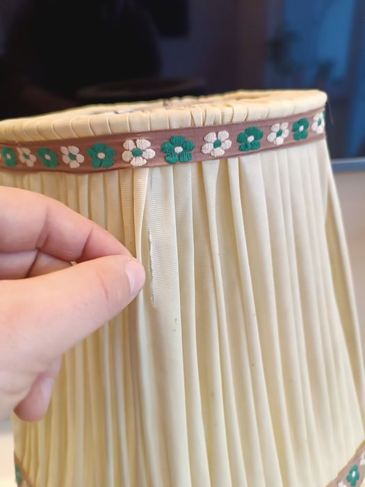 Lampa stołowa szklana Prl retro vintage