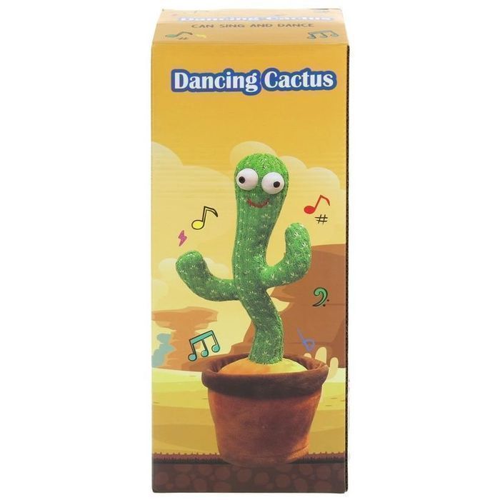 Śpiewający Tańczący Kaktus Mówi Powtarza LED USB