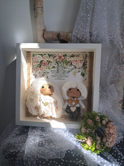 ramka ślubna dla młodej pary