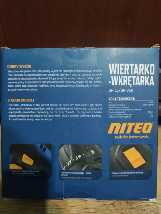 Wiertarkowkrętaka Niteo