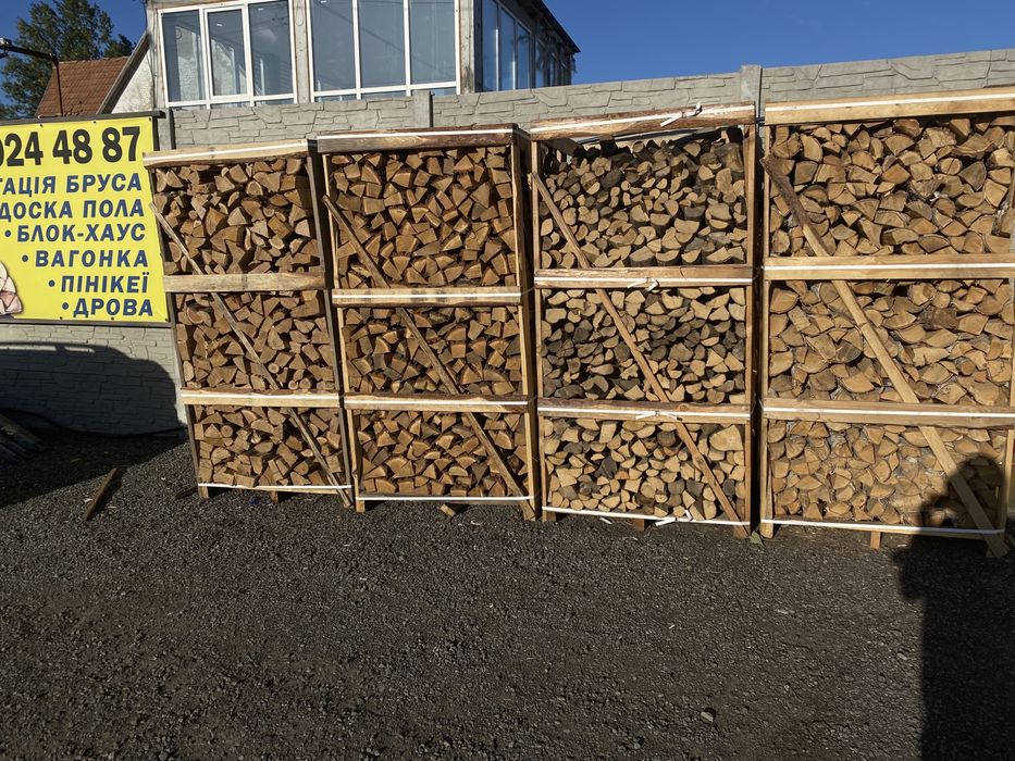 Продам Дрова рубані в ящиках: Береза, Дуб, Ясень, Граб, Піні кей