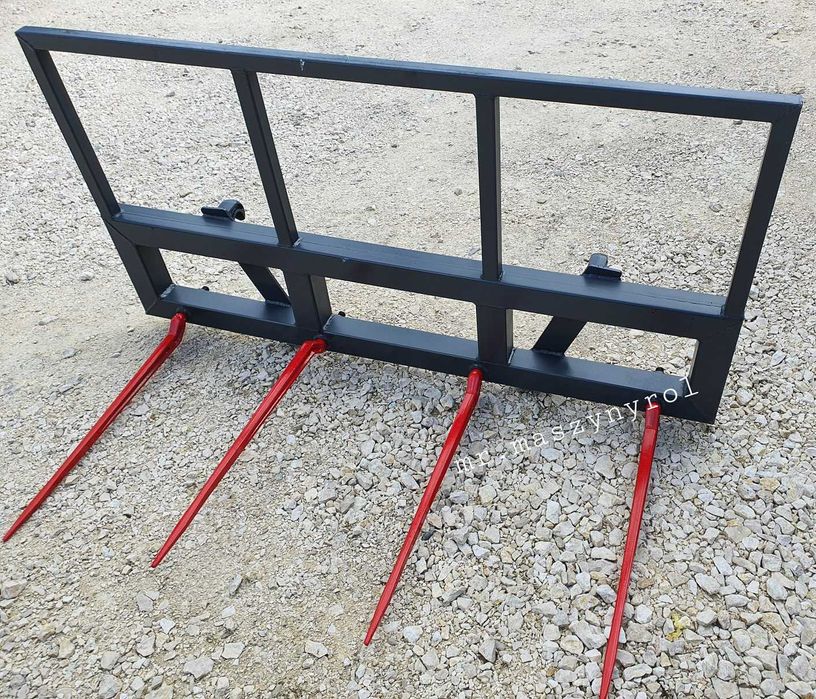 4 tuleje i kły widły do słomy bel siana bali balotów ramka euro MOCNA