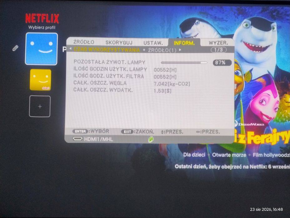 Projektor NEC LCD UM301W HDMI