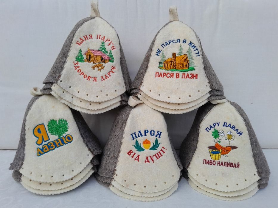 7 мм Натуральная шапка баня сауна войлок шерсть опт и розница на подар