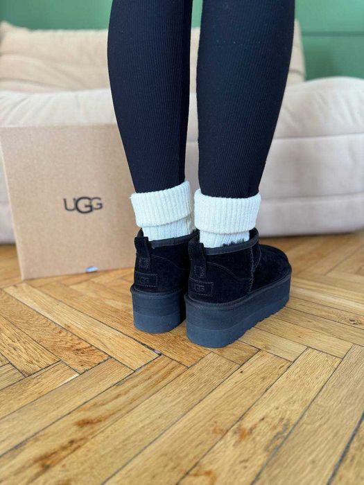 Уггі Ugg Ultra Mini Platform XL Black (36-41)